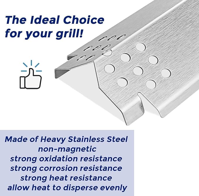 Uniflasy Grill Parts Heat Plates Shield Tent for Nexgrill 720-0830H 720-0898 720-0896B 720-0896C 720-0896E Replacement Parts for 720-0888N 720-0882S 720-0888 720-0882A 720-0896 720-0888A Gas Grills