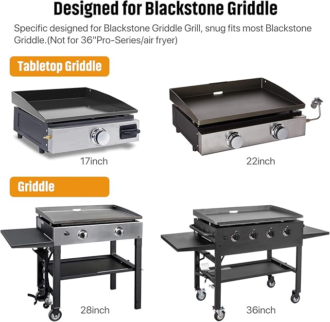 Upgraded Stainless Steel Griddle Caddy for 28"/36" Blackstone Griddles, with a Allen Key, Space Saving BBQ Accessories Storage Box, Free from Drill Hole&Easy to Install