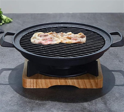 Barbecue Charcoal Grill Mini Grill Round with Desktop Portable Barbecue Outdoor Indoor Barbecue Charcoal Grill Mini 7inch Yakiniku Grill Nonstick Grill