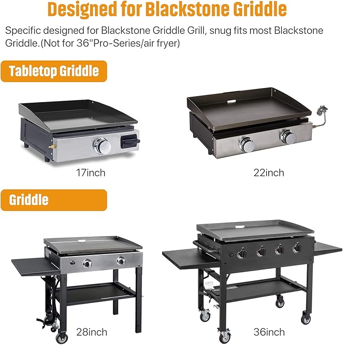 3-in-1 Stainless Steel Griddle Caddy with Magnetic BBQ Utensil Strip and Paper Towel Holder for 28"/36" Blackstone Griddles,Space Saving BBQ Accessories Storage Box,Easy install&Free from Drill