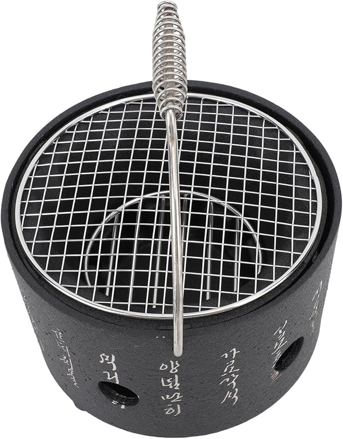 Pomya BBQ Stove, Durable Practical Barbecue Grill Charcoal Stove Korean Design for Tea Making (S)