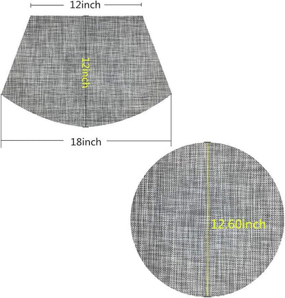 Wedge Placemats,Set of 7 Vinyl Placemats for Round Tables Woven Non-Slip Heat-Resistant Easy to Clean Wipeable Washable Dinner Table Mats（Gray）