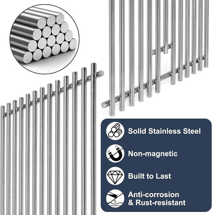 Criditpid Grill Parts for Kitchenaid 740-0780 720-0745B 720-0745 720-0745A, Grill Grates & Grill Burners & Igniters & Flame Tamer for Kitchenaid 740-0780 4-Burner Built-in Propane Gas Grill