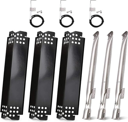 Criditpid Grill Replacement Parts for Nexgrill 720-0925S, 720-0864, 720-0864M Models. Grill Heat Plates, Burner Tubes and Grill Ignitors for BBQ PRO 3 Burner Grill 122.20148511.