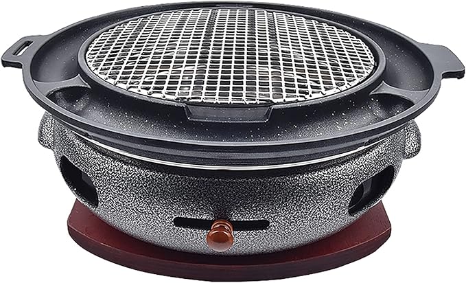 BBQ Barbeque Barbecue Grill, BBQ, Multifunctional Smokeless Charcoal Grill, Household Korean BBQ Grill, Split Design, Outdoor/Indoor (Color : G)