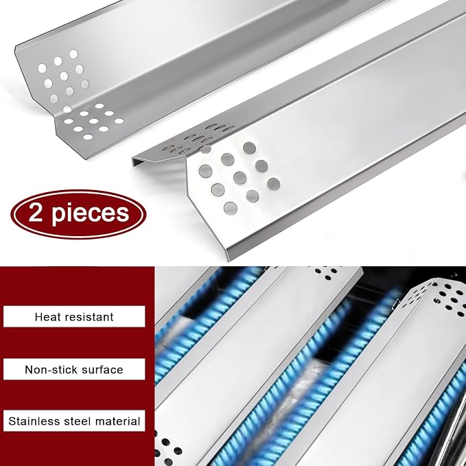 Grill Parts for Kitchenaid 720-0819, 720-0819G, 720-0787D, 720-0953, 720-0953A, 730-0953, 730-0787D, 720-0787 Models, Heat Plates, Burners, Igniters for Kitchen Aid 2 Burner Grill Replacement Parts.