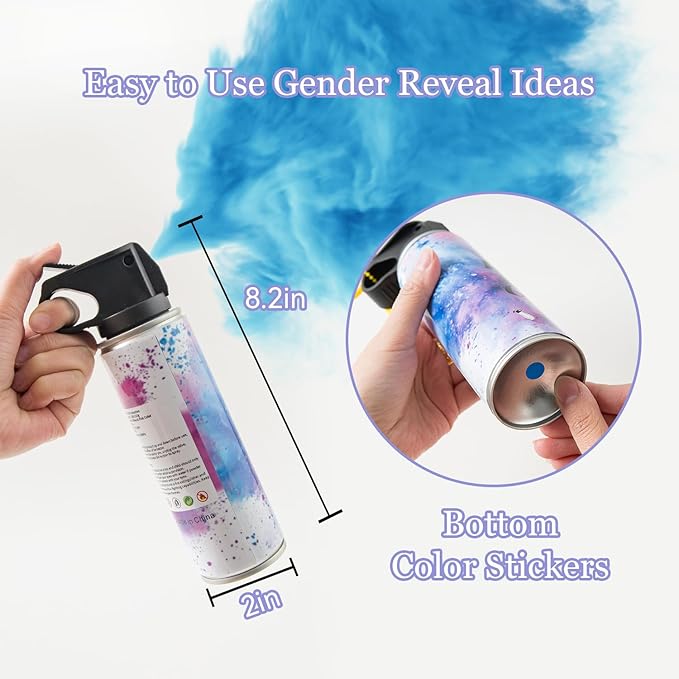 Gender Reveal Fire Extinguisher – 100% Biodegradable Baby Boy Reveal Party Decorations, Ideal for Exciting Gender Reveal Blue Smoke(1 PCS)