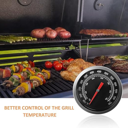 Dome Temperature Gauge for Pit Boss Vertical 2/3-Series, Memphis Ultimate | Replacement for PB1230G Combo Grills Temperature, Compatible with Pit Boss Combo Charcoal Grills, Waterproof/Fogproof