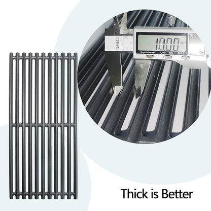 Hongso 17 Inch Cast Iron Grill Grates for Charbroil 463242516 463242515 463355220 463367016 463243016 463342620 Commercial and Signature Series Tru-Infrared 3 Burner Models with G466-0025-W1A
