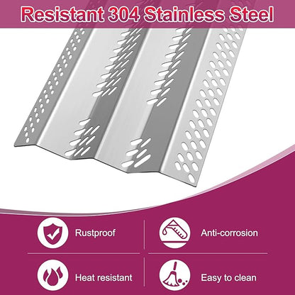 90351 (3-Pack) 12461 (3-Pack) 16GA Stainless Steel Heat Plate Burner and Electrode Replacement for American Outdoor Grill 30NB, 30PC