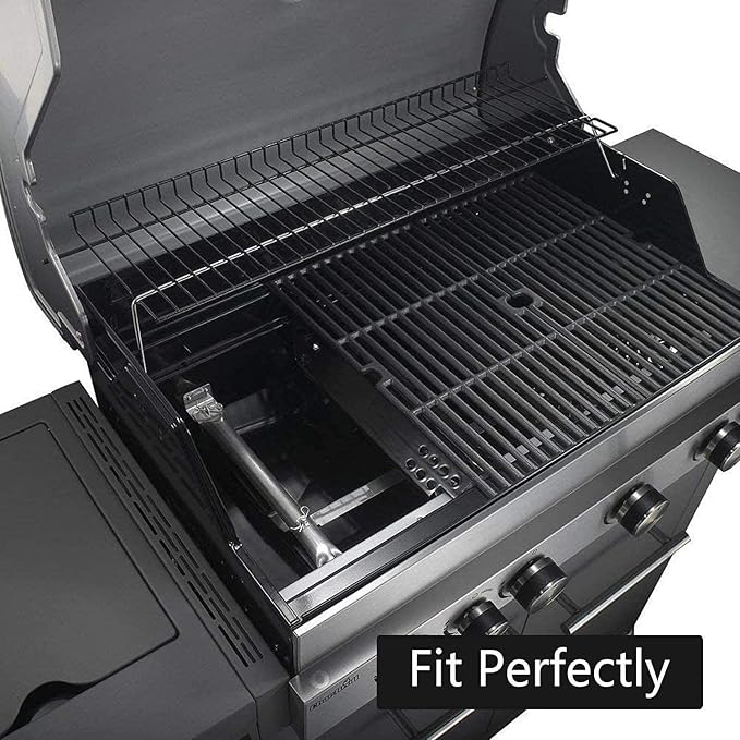 Uniflasy Grill Replacement Parts for Charbroil 463436215, 463439915, 463436214, 463436213, 467300115, 463439914, 463432114 Gas Grills, Heat Plate Shield Grill Burner Carryover Tube Grill Igniter