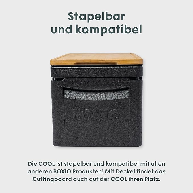BOXIO - Cool: travel fridge for camping without electricity - perfect refrigerator with different temperature zones thanks to BOXIO cooling cartridges - thermal box for optimal cooling and maintenance