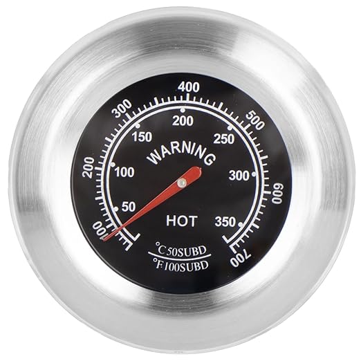 3" BBQ Thermometer Gauge for Dyna Glo Grill Accessories DGN405DNC DGN576DNC-D, Master Forge BG179A BG2614B Parts, Accurate Heat Indicator for cuisinart, Stok, Uniflame, Backyard Grill Parts 700F
