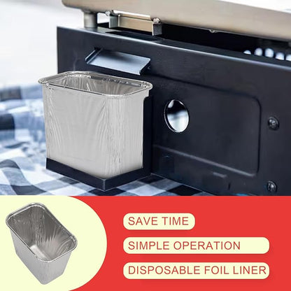 40437 Grease Cup Liners for Pit Boss PB3BGT1 PB2BGT1 Tabletop Griddle 30PCS | Fits PB2BSPD PB336GS PB200GS parts, small foil pans for pit boss 10960 10961, easy cleanup, thick high-temp, easy install