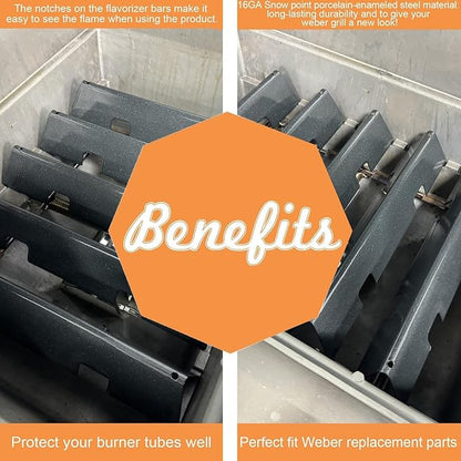 Spirit Grill Parts for Weber GS4 Spirit II/I 300 SER E310 S310 E320 S320 Accessories for Weber Spirit 2 Grill Parts Replacement for Weber Grates 7638 7856 7860,Flavorizer Bars 7636 67046 69797 3400302