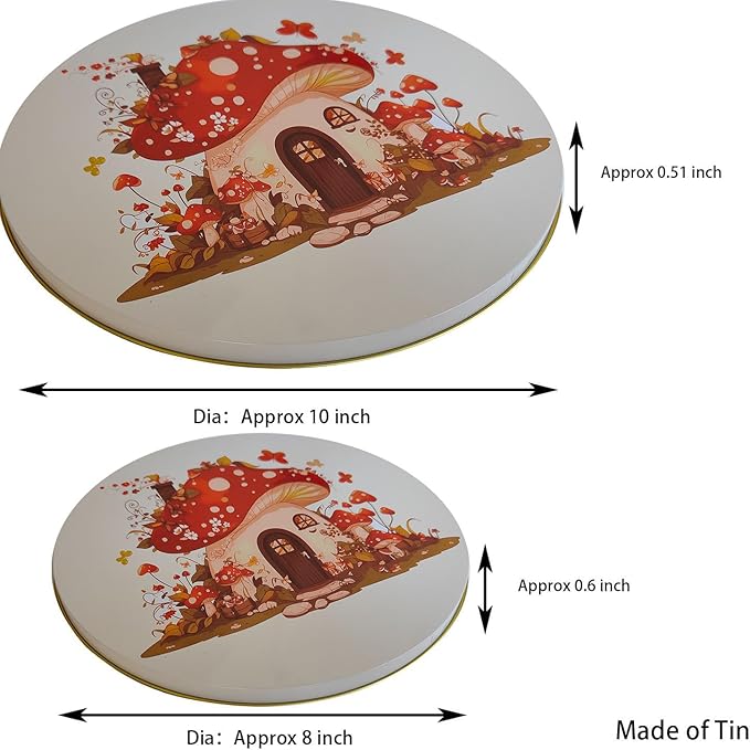 Kerixi Electric Stove Burner Covers Range Top For Expanding Counter Space Stovetop Decor (Mushroom)