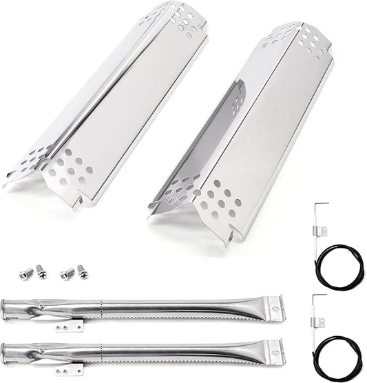 Grill Replacement Parts for Nexgrill 2 Burner 720-0864M, 720-0864, 720-0864R, Grill Burner Tubes, Heat Plates, Igniters for Nexgrill