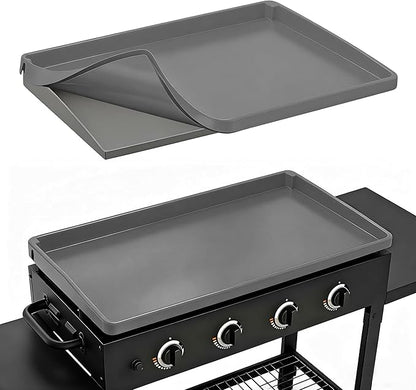 Silicone Griddle Mat for Blackstone Accessories, Waterproof Dustproof Full-Wrap Criddle Cover, 28" All-Encompassing Coverage Duty Griddle Mat(Not fit 28XL/Pro) (Full Coverage: Gray, 28 Inch)