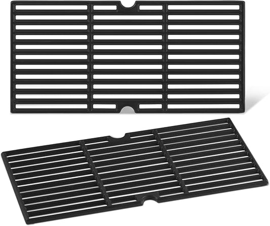 17 Inch Grates G460-0500-W1 463645015 Grill Replacement Parts for Charbroil Grill Grate 463633316 G517-0014-W1 463672416 463642116 463251414 463622515 463672016 463650413 Cast Iron Cooking Grates 2Pcs