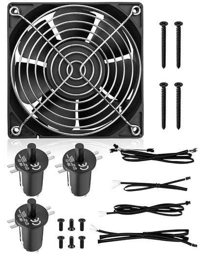 Fan and Lid/Door Switch Replacement Kit Compatible with Masterbuilt Gravity Series 560 1050 800 Digital Charcoal Grill and Smoker Combo, Replace 9904190041 9904190045 9904190040