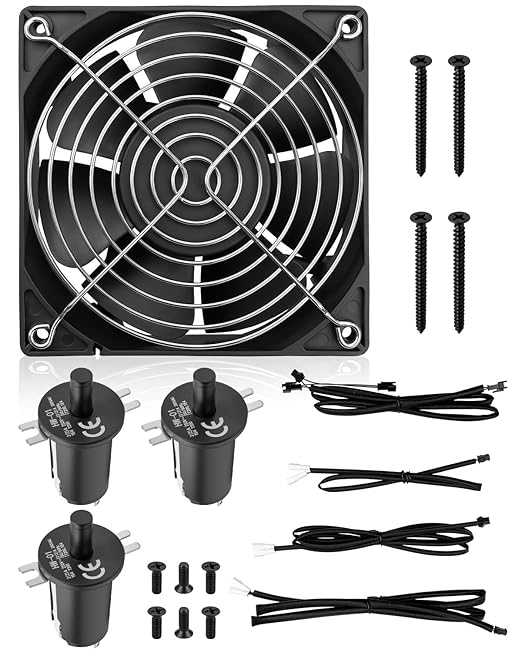Fan and Lid/Door Switch Replacement Kit Compatible with Masterbuilt Gravity Series 560 1050 800 Digital Charcoal Grill and Smoker Combo, Replace 9904190041 9904190045 9904190040
