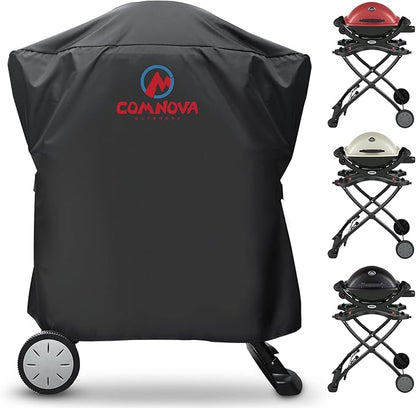 Comnova Weber Grill Cover - Q Series, Q2000/Q200/Q1000/Q100, Q2200, 2400, 1200, 1400 & More - Heavy Duty & Waterproof