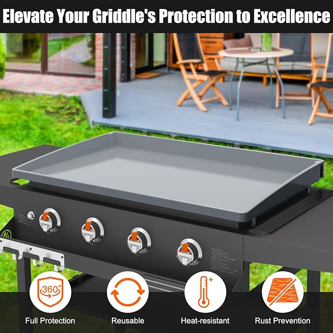 Silicone Griddle Mat Cover for Blackstone - 36 Inch True All-Encompassing Coverage Heavy Duty Food Grade Grill Buddy Mat, All Season Cooking Surface Protective Cover