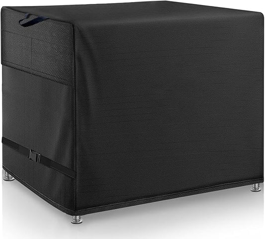 Stainless Steel Table Cover - Heavy Duty Waterproof Cover for 60 x 30 Inches Metal Prep Table, Compatible with 60 inch Outdoor Utility Cart and Storage Cabinet Black
