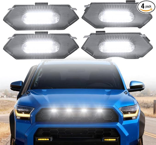 White led Grills Grill Lights for 6th gen 4runner 2025 2026 trdPro | 2026 TRD Pro Trailhunter Grille Grills light accessories