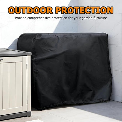 POOLTALE Outdoor prep table cover 41x24x32IN for Dining Grill Cart, Planter Boxes Stand, Raised Garden Storage Cabinet Bed, Dining Kitchen Island Stainless Steel Table Waterproof Protective, Black