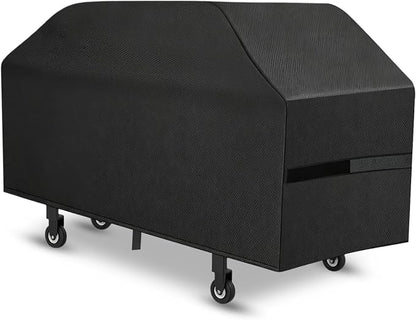 Griddle Cover, 36 Inch BBQ Gas Flat Top Grill Cover for Blackstone Grill, Waterproof, Anti-Uv, Rip-Proof, Fade Resistant Material, Outdoor Griddle Cover with Hook-and-Loop Straps, Heavy Duty Black