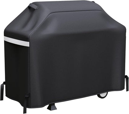 60 Inch Grill Cover for 3-5 Burner Gas Grills, Heavy Duty Outdoor BBQ Cover with Handles, Air Vents and Hook-and-Loop Straps, Compatible with Nexgrill 720-0830H 720-0888S 720-0888N, Char-Broil, Weber