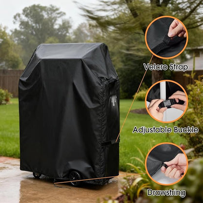 Outdoor Grill Cover for Nexgrill 810-0063 Charcoal Grill, Waterproof Outdoor BBQ Griddle Cover - 34" W x 24" D x 44" H