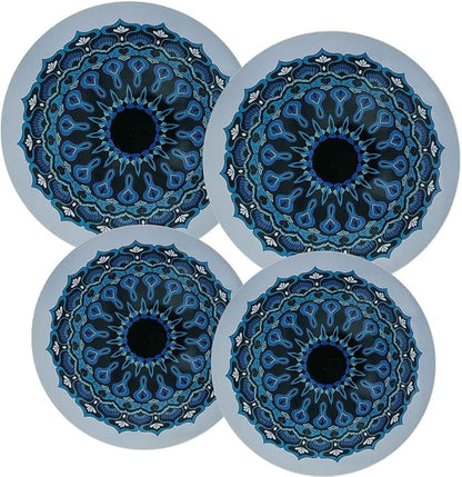 Ritadeshop Burner Covers for Electric Stove (Blue Mandala, Round 8/10'')