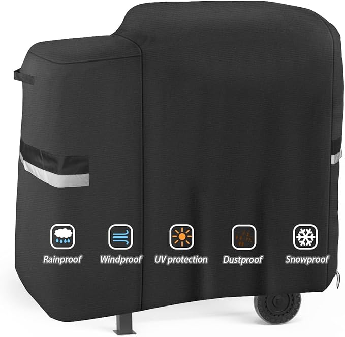73700 Grill Cover for Pit Boss 700FB, Classic 700, Lexington 500 and Lexington 540, Pit Boss 400FB, Waterproof 600D Barbecue BBQ Grillcover for Pitboss PB500LX1,Fabric BBQ Grill Cover with Handle