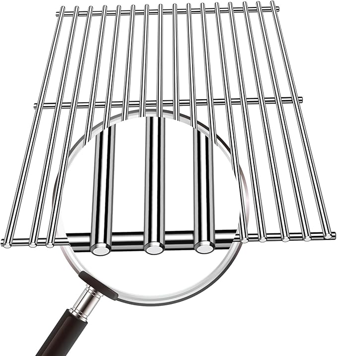 Kalomo Grill Grates Grill Replacement Parts for Kirkland 463230703, Charbroil 463252105, Centro 4000, 85-1095-6, Thermos 461230403, 461246804, Front Avenue, Stainless Steel Cook Grid BBQ Accessories