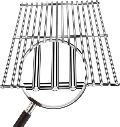 Kalomo Grill Grates Grill Replacement Parts for Kirkland 463230703, Charbroil 463252105, Centro 4000, 85-1095-6, Thermos 461230403, 461246804, Front Avenue, Stainless Steel Cook Grid BBQ Accessories