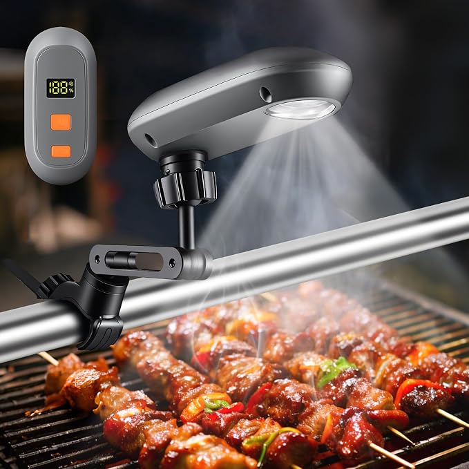 BBQ Grill Light for Blackstone Griddle and Weber Grill, Automatic On/Off BBQ Light, Blackstone Griddle Accessories, LED BBQ Grilling Accessories for Outdoor Grill, Gifts for Men Dad (1, Diamond)