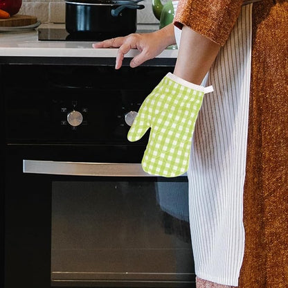 DOITOOL Kids Oven Mitts 2-Pack Childrens Oven Mitts for Cooking and Baking Safe Heat Resistant Gloves 13.38X9.44X0.78In Kitchen Accessories for Little Kids