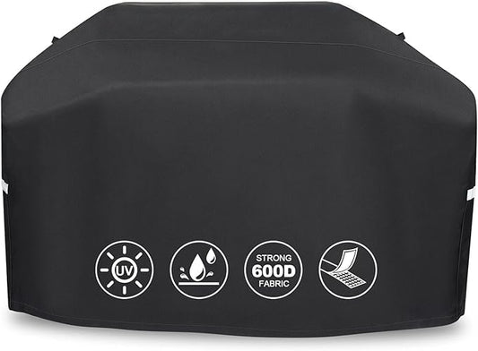 Grill Cover 70 Inch - 600D Waterproof Heavy Duty Outdoor Grill Cover for Weber Genesis and Genesis II 400 Series,All Weather Protection Compatible for Char-Broil,Nexgrill,Dyna-glo and More