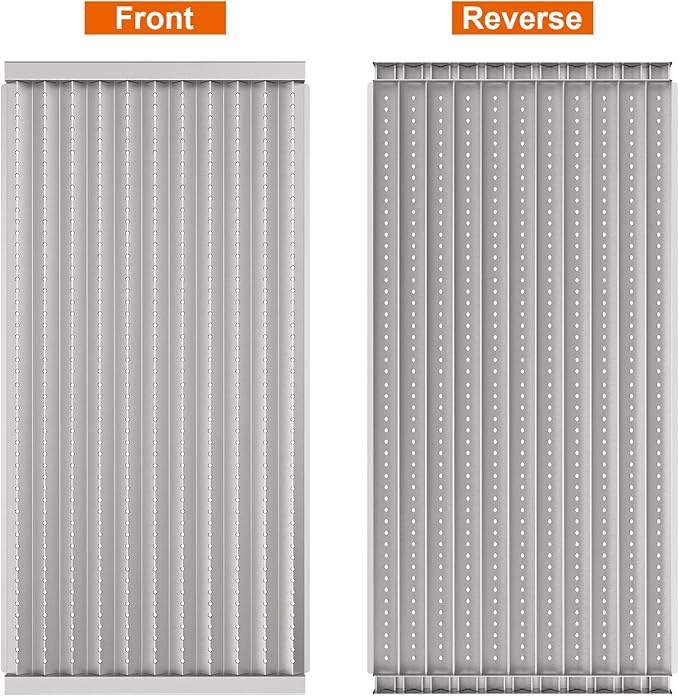 BBQ Future 18 7/16" Grill Grate Replacement Part for Charbroil Tru-Infrared 3 Burners Gas Grill 463241314 463257110 46327091 463271912 466247109 and more, 3 Pack Stamped Stainless Steel Emitter