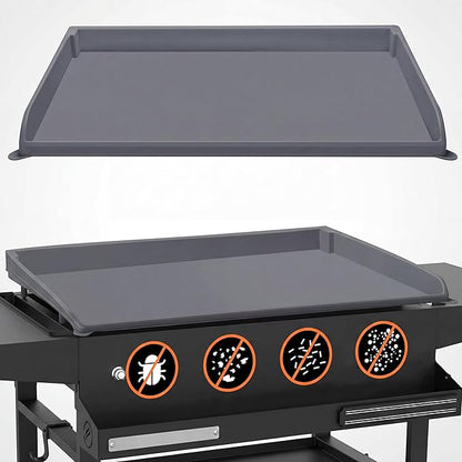 NancyL 36 Inch Silicone Griddle Cover for Blackstone, Full-Wrap 36" Griddle Mat Protective Grill for Blackstone Protector Accessories Kit (Gray)