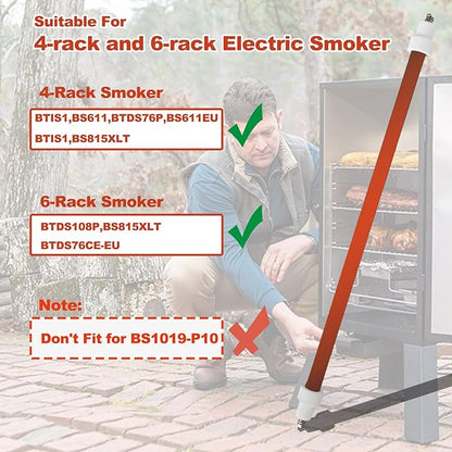 120V 500W Smoke Heating Element, Replacement Heat Bar, Compatible With Bradley 4- And 6-rack Electric Smokers BTIS1 BS611 BTDS76P BTDS108P BS815XLT
