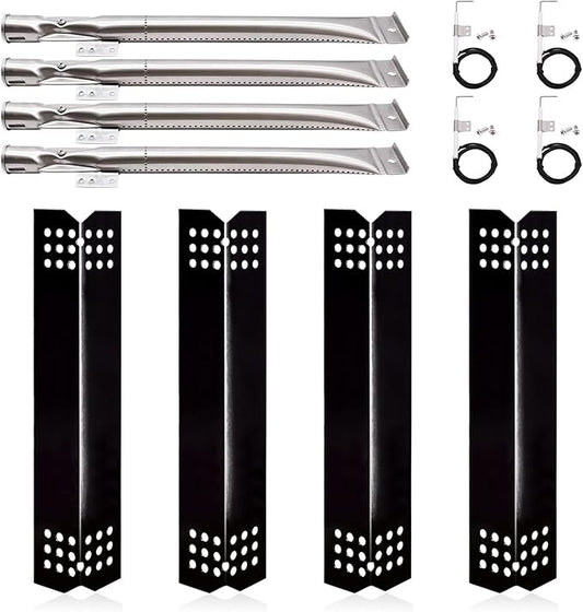 Grill Replacement Parts for Home Depot Nexgrill 720-0830H, 720-0783E, BHG 720-0783W, 720-0783H Gas Grill Models. Porcelain Steel Heat Plates, Grill Burners and Igniters for Members Mark 720-0830F