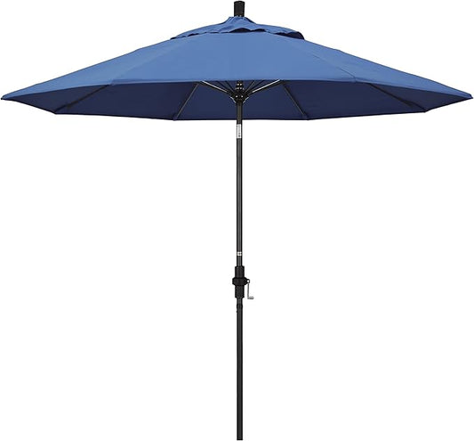 California Umbrella 9' Round Aluminum Pole Fiberglass Rib Market Umbrella