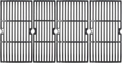 Hongso 18 3/16 x 34 1/4 Inch Porcelain Cast Iron Grill Grates for CharBroil Performance 6 Burners 463244819 463240420 463245917 463276517 463276617 463277918 463238218 466245917 463274919 Models