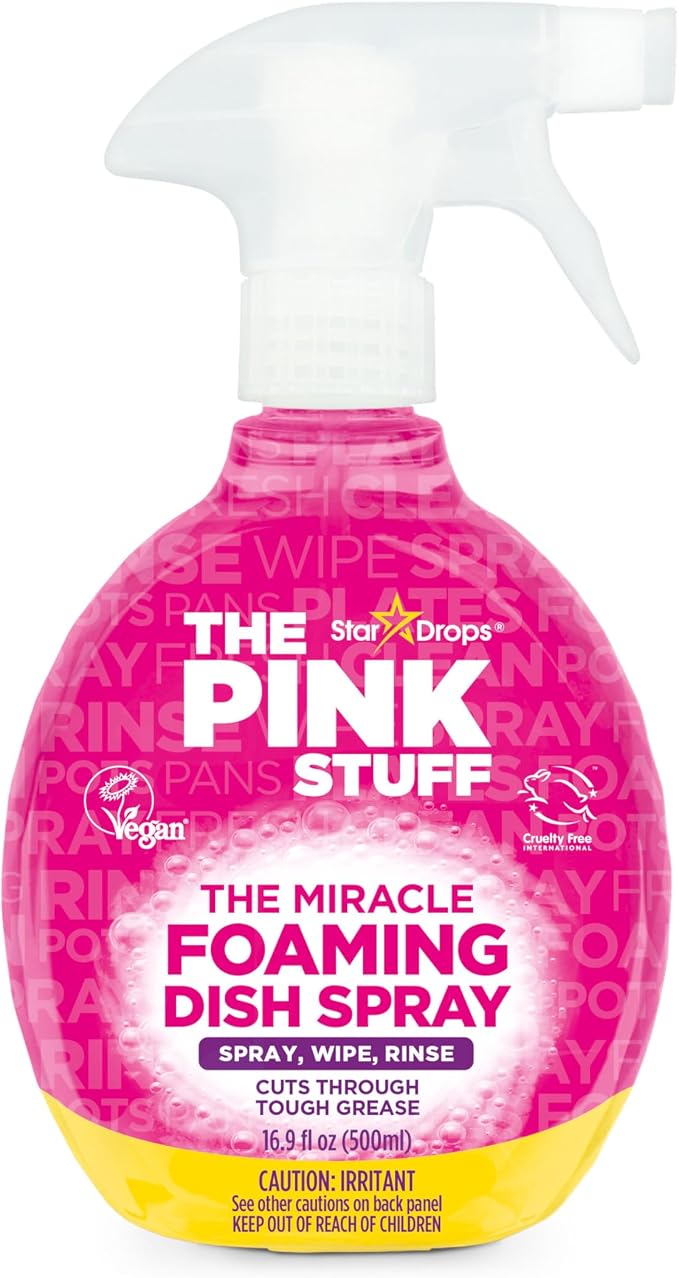 Stardrops - The Pink Stuff - The Miracle Wash Up Spray | Cuts Through Tough Grease Spray Wipe Rinse