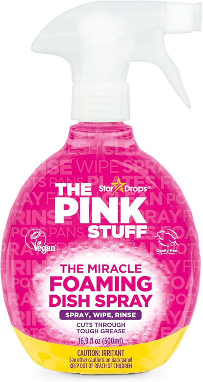 Stardrops - The Pink Stuff - The Miracle Wash Up Spray | Cuts Through Tough Grease Spray Wipe Rinse