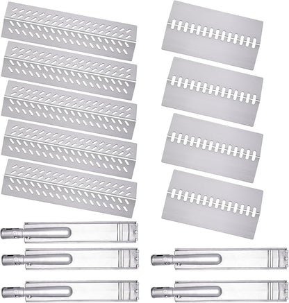 16516 16631 16520 Grill Burner Replacement for 5 Burners Bull Grill Replacement Parts Bull Brahma 57568 57569, Cal Flame BBQ04103000, BBQ04103010-CC, Grill Heat Plates Grill Parts Accessories