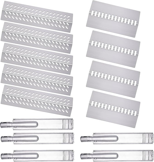 16516 16631 16520 Grill Burner Replacement for 5 Burners Bull Grill Replacement Parts Bull Brahma 57568 57569, Cal Flame BBQ04103000, BBQ04103010-CC, Grill Heat Plates Grill Parts Accessories
